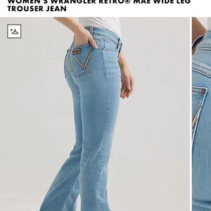Wrangler Women's Light Blue Wide Leg Jeans
